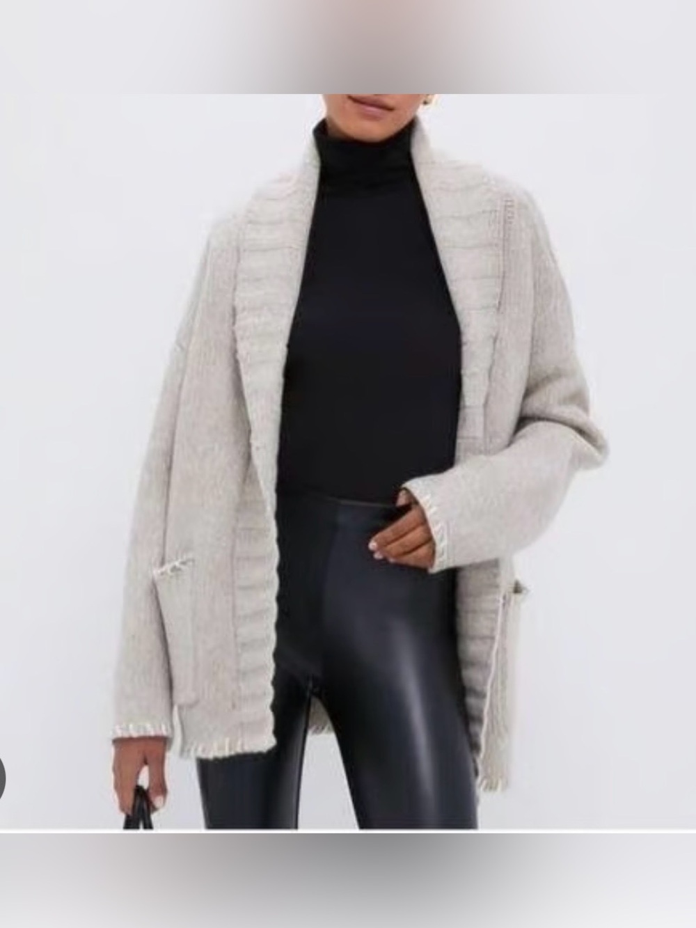 Tuckernuck Cream and Gray Blanket
Stitch Harrow Cardigan in Gray and Cream